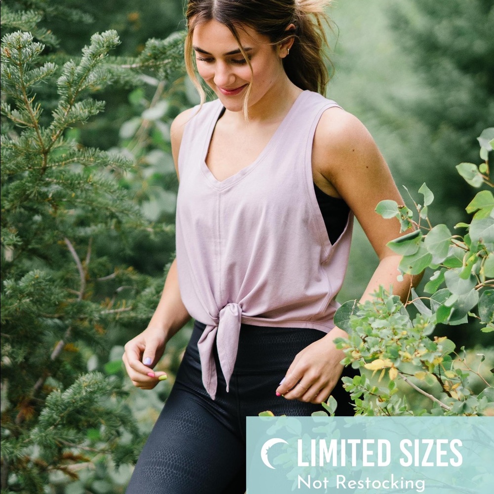 Lilac Front Tie T